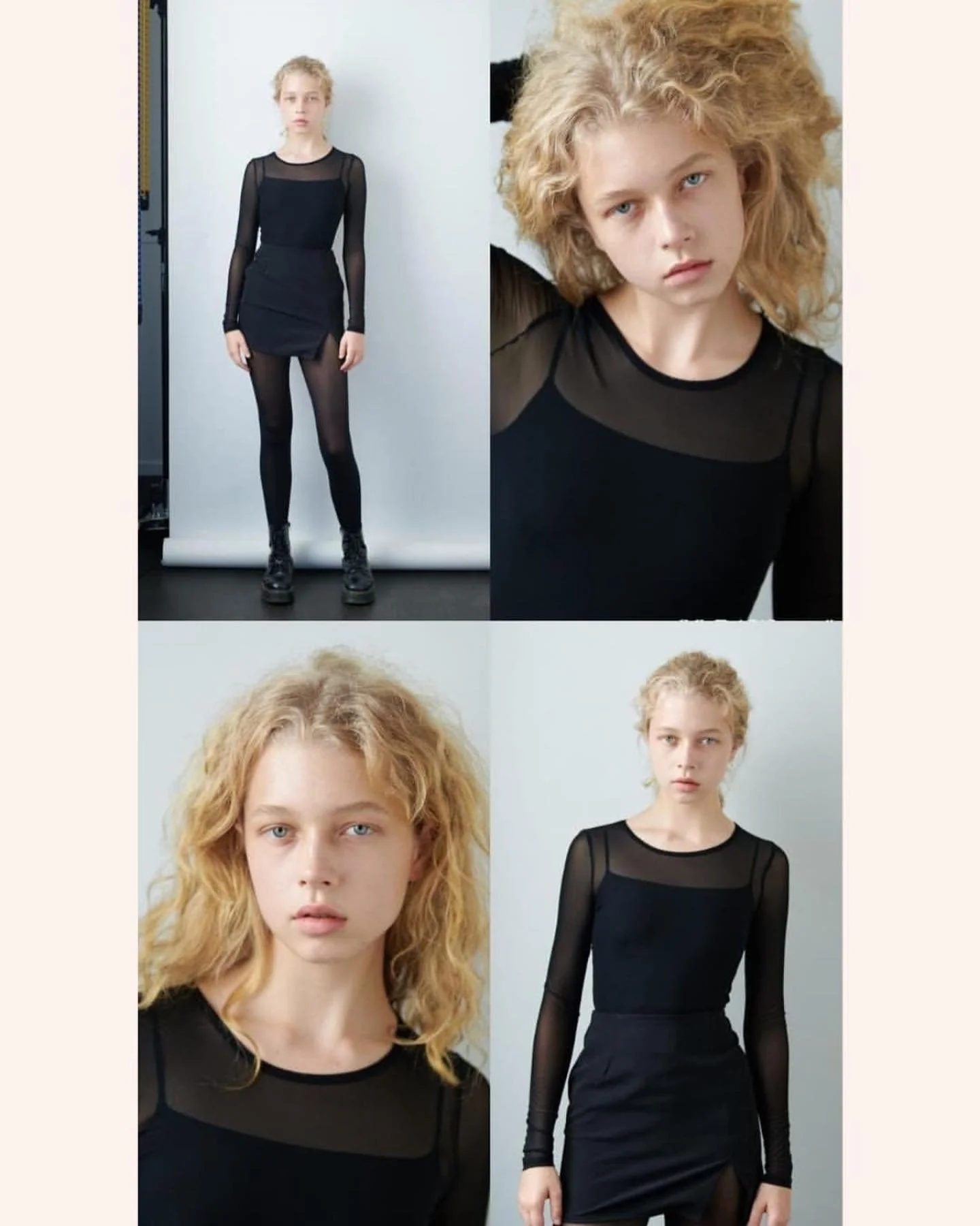 Ava's agency digitals by Dave Blake, with full-length and close-up views in natural light.