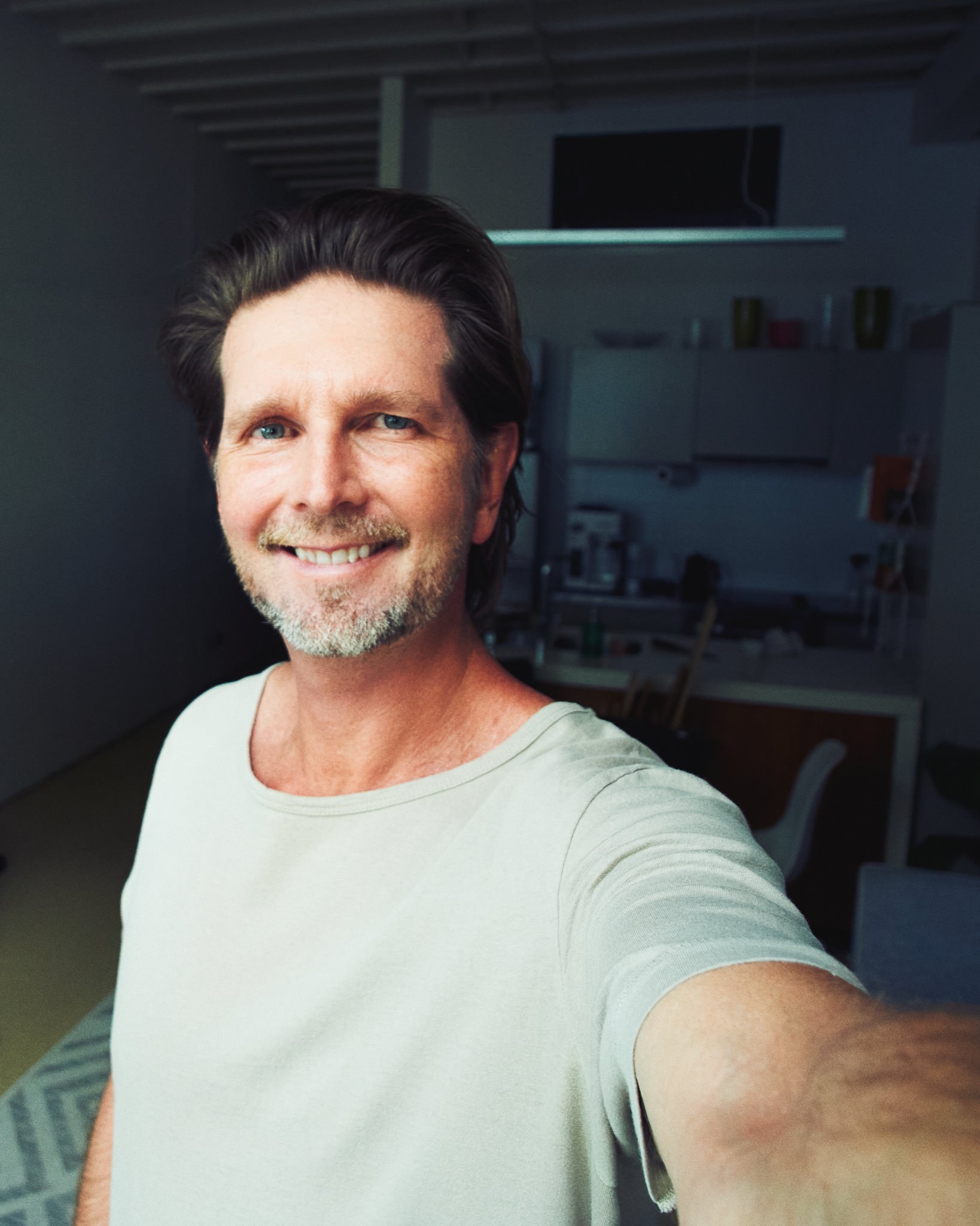 Portrait of Dave Blake during fashion week production