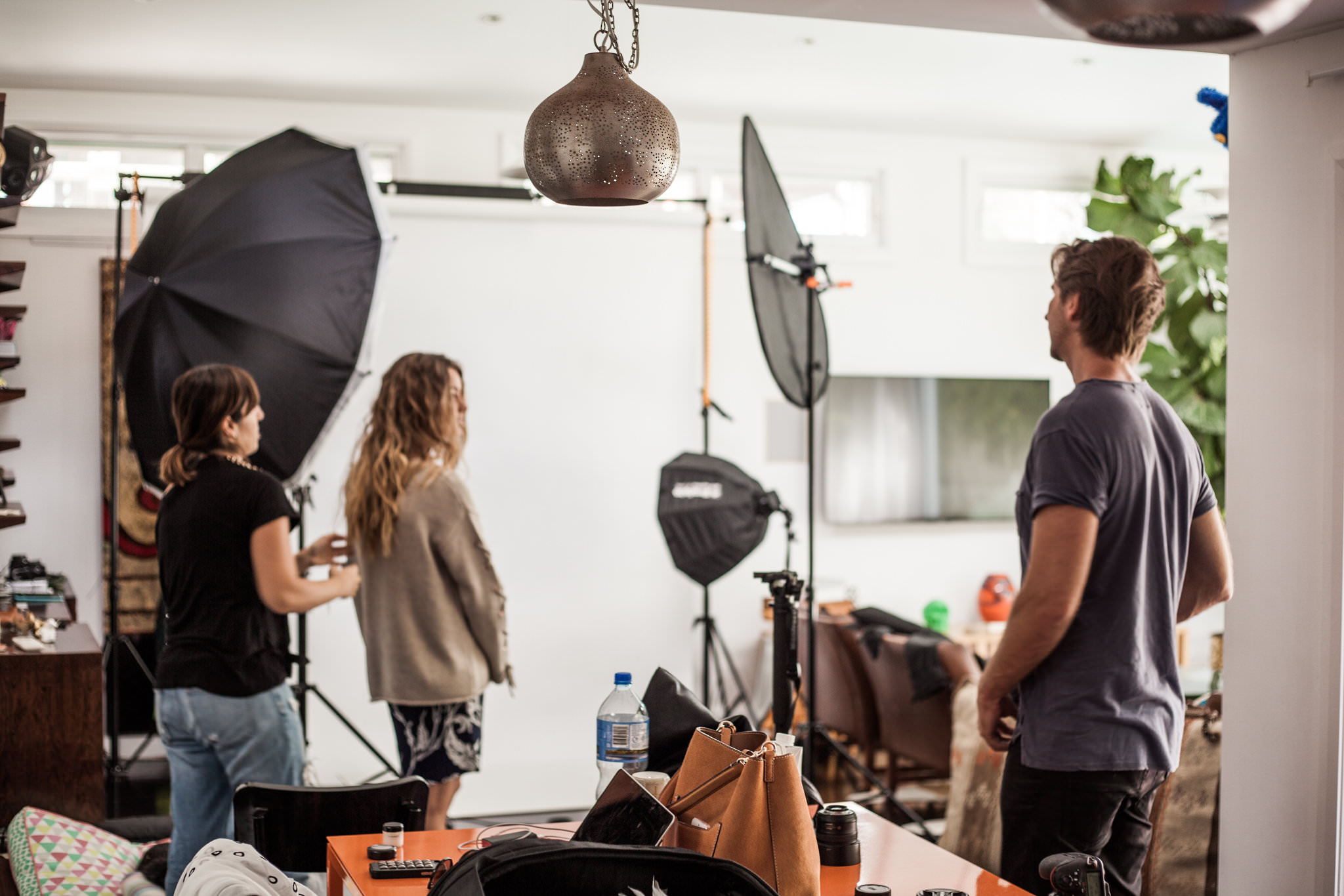 Behind the scenes with Annie Ericson during the Sydney shoot