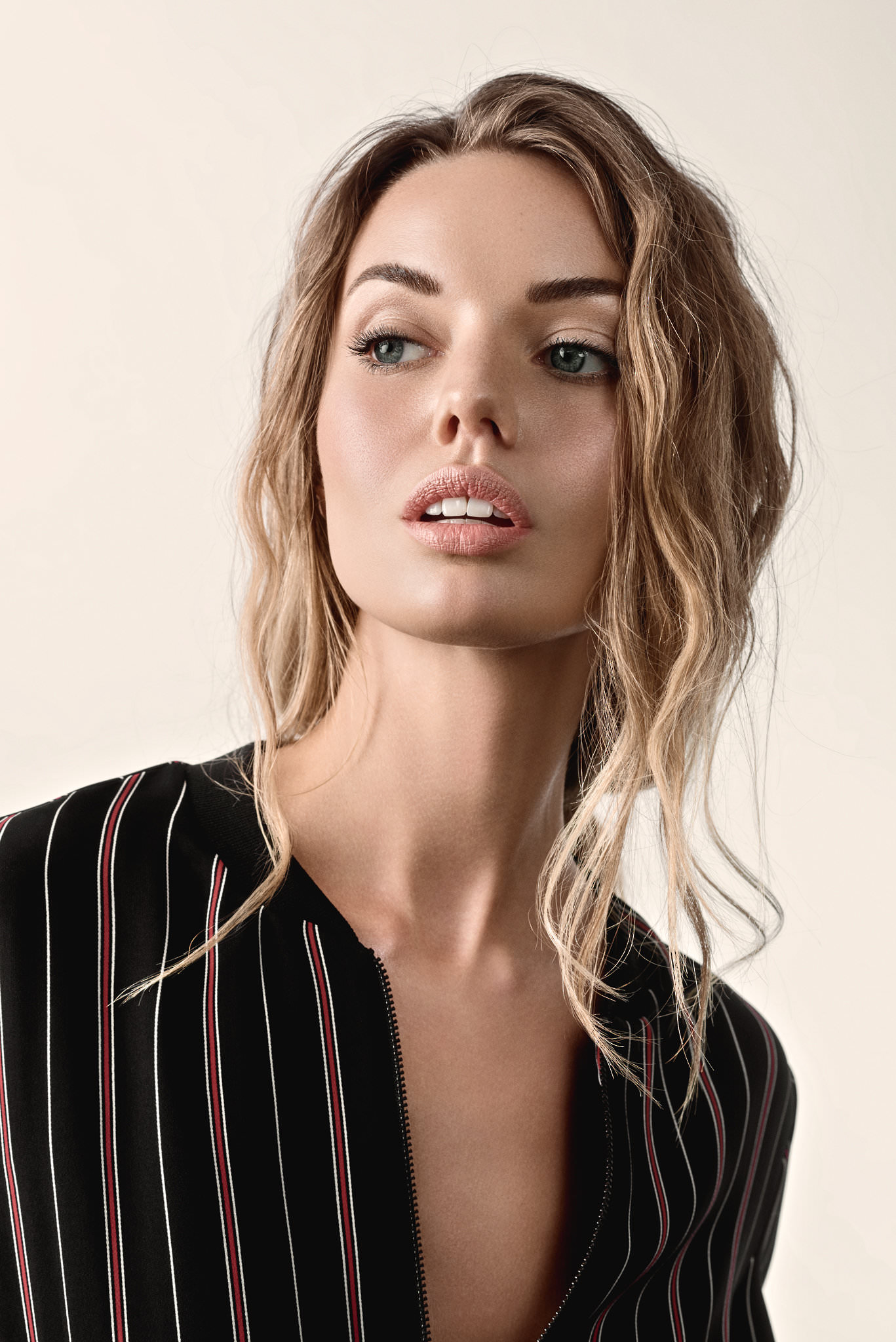 Veronika Maine coloured stripe bomber jacket