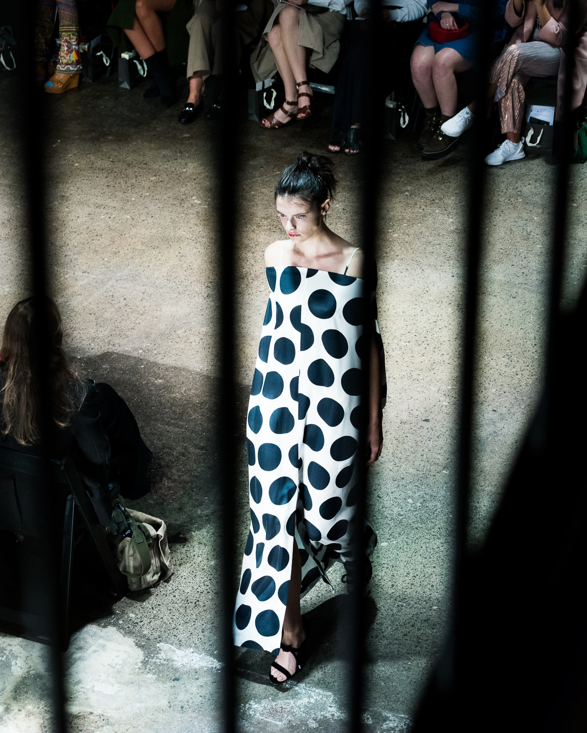 Reagan Angelo (Viviens Models) walking for Gary Bigeni, in the Elston Room.